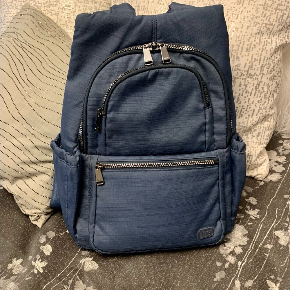 Lug Hatchback 2 Backpack Handbag in Brushed Blue